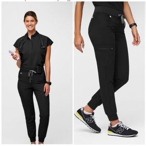 Figs Zamora Jogger Scrub Pants Black Size Medium Petite